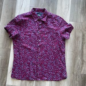 Perry Ellis linen blend shirt. Size L